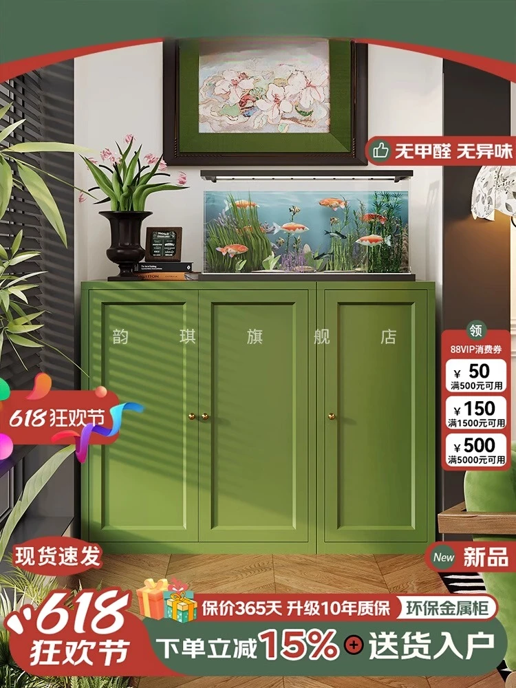 

Steel Balcony Locker Grocery Cabinet Household Combination Modern Simple Waterproof Sunscreen Wall Locker Storage Cabinet