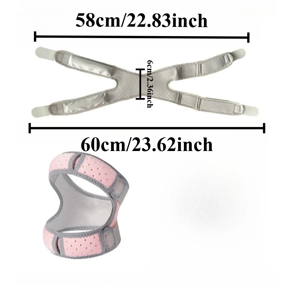 1PC Workout Knee Strap Adjustable Patella Knee Strap Breathable Compression Sleeve for Effective Knee Support Fastener