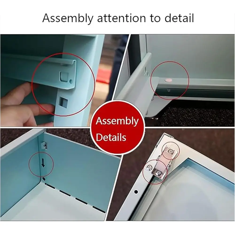 خزانة تخزين بمشبك معدني مكونة من 6 طبقات بعجلات، باللون الأحمر، مقاس 28 × 41 × 69 سم للمكتب والصالة والدراسة