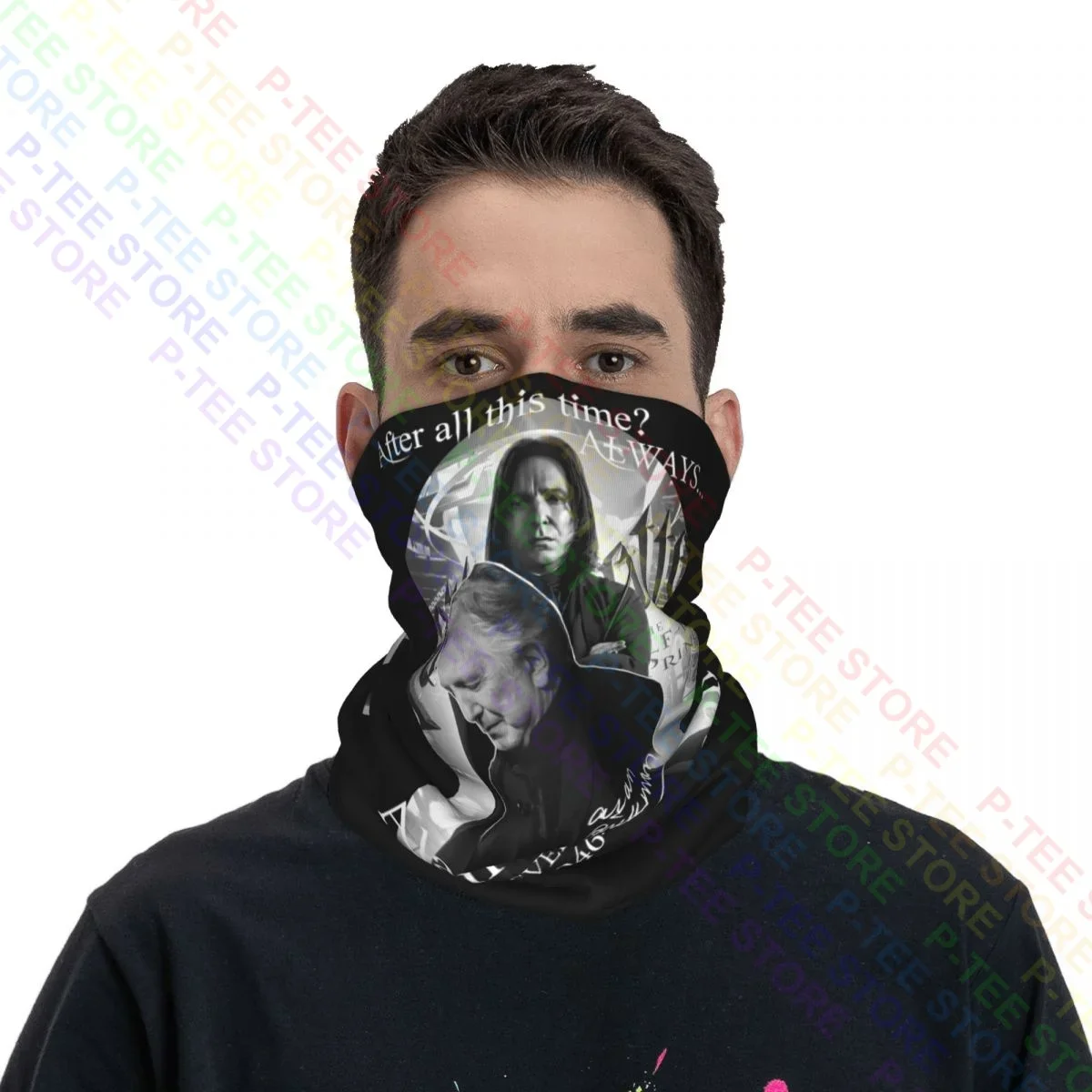 Dopo tutto questo tempo Sempre Alan Rickman Severus Snape 1946 2016 Ghetta per il collo Bandana Sciarpa Maschera Moda