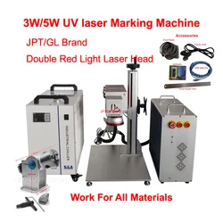 5W JPT UV Laser Marking Machine Glass Stainless Steel Metal Engraver 3W Laser Carving Machine with Chiller