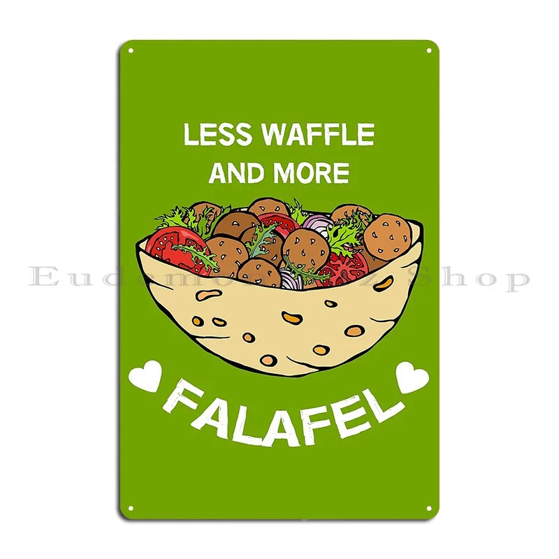 Funny Falafel Middle Eastern Cooks Street Food Metal Sign Wall Decor Wall Decor Designing Designing Wall Cave Tin Sign Poster