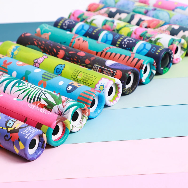 Cute Cartoon Magic Kaleidoscope Toy Portable Rotating Kaleidoscope Classic Science Experiment Educational Toys For Kid Gifts