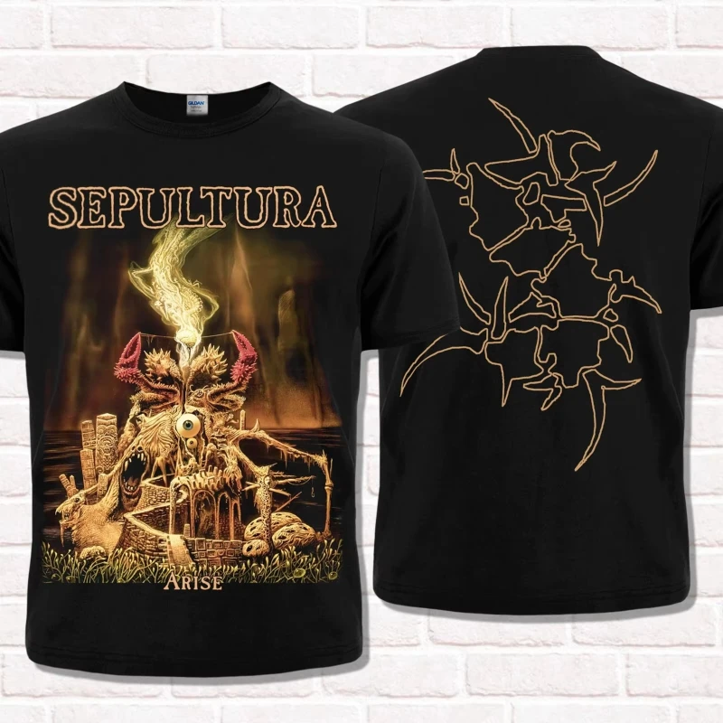

2026 new 3D printed T-shirt 1991 Lash Metal Death Metal Groove Metal T-shirt Top men's round neck short sleeve T-shirt