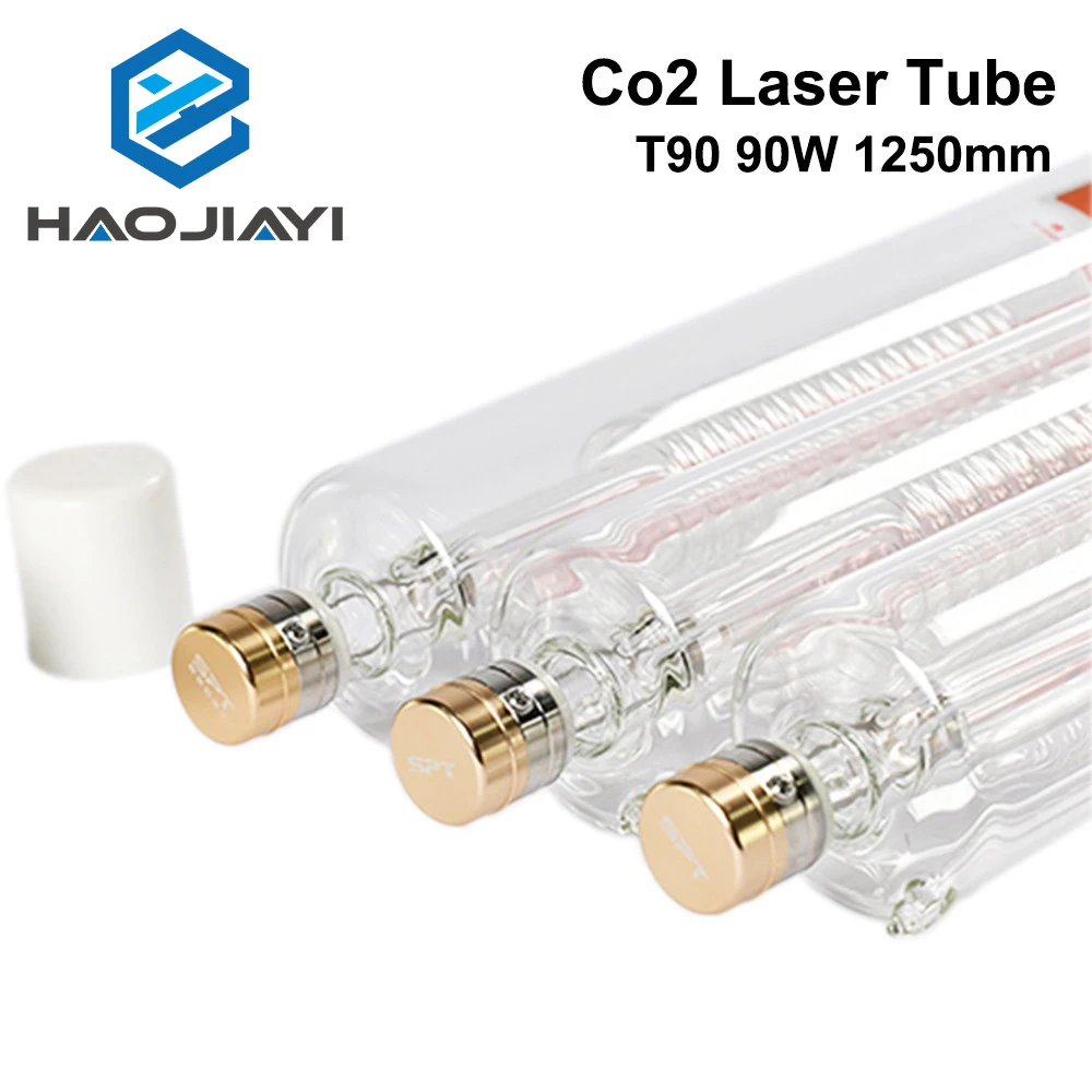 

HAOJIAYI T90 Co2 Laser Tube Power 90w Length 1250mm Dia. 80mm for CO2 Laser Engraving And Cutting Machine