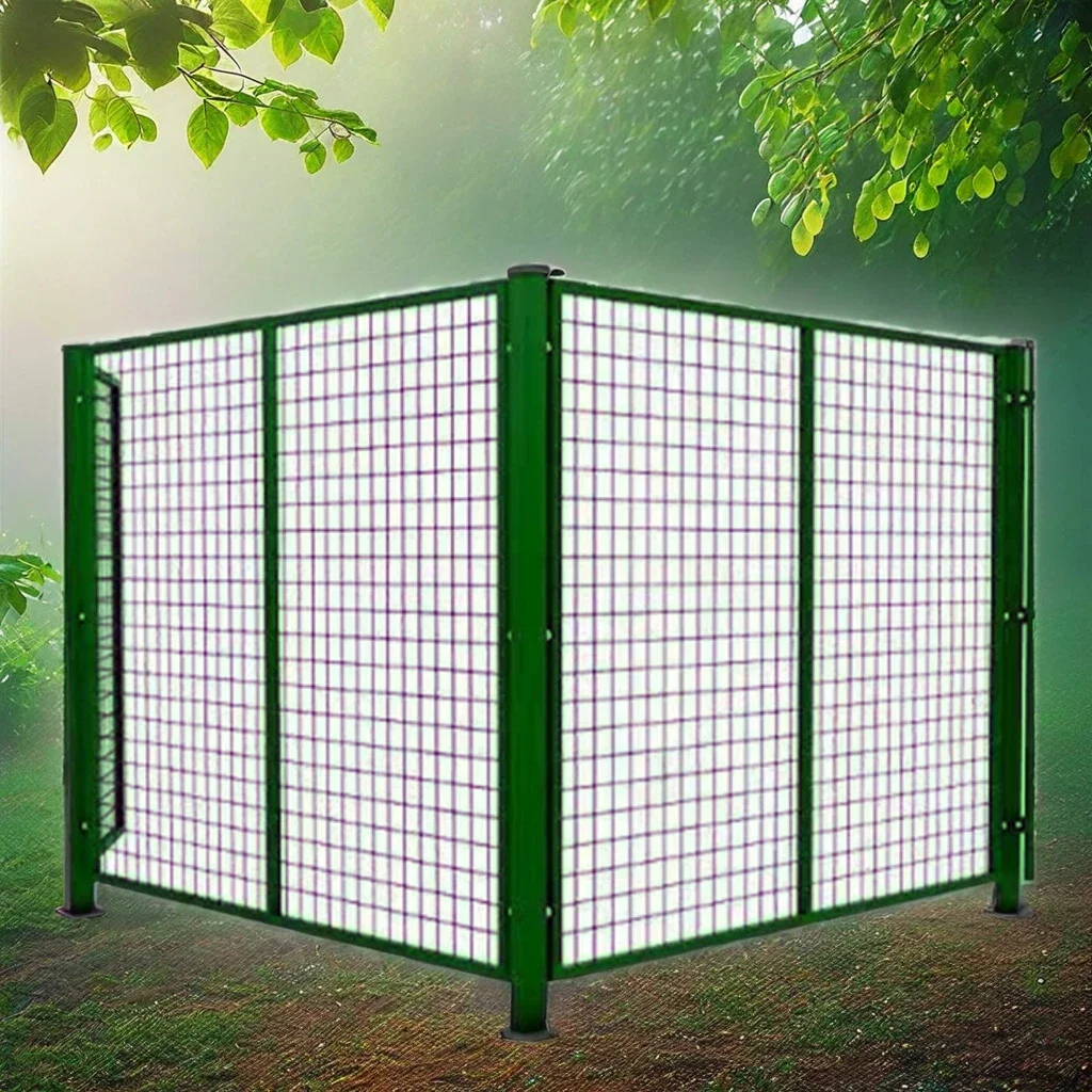 Security Pet House Coated Metal Plastic Aluminum Frame Farm Sport Fencing 3D Security Fence Panels Trellis Chain Link Fence