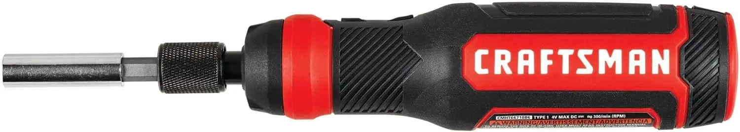 

4V Electric Screwdriver Set, 300 RPM, Micro-USB Charging, 3-Stage Battery Indicator