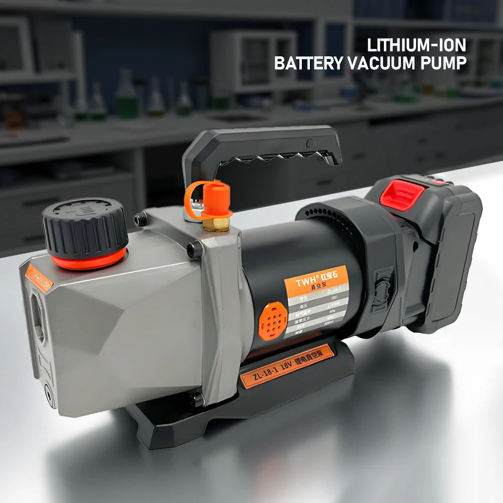 

18V Electric Vacuum Pump Portable Refrigerant Vacuum Pump High Power Motor 2.5CFM Auto Refrigeration Repair Tool Vacuum Pump