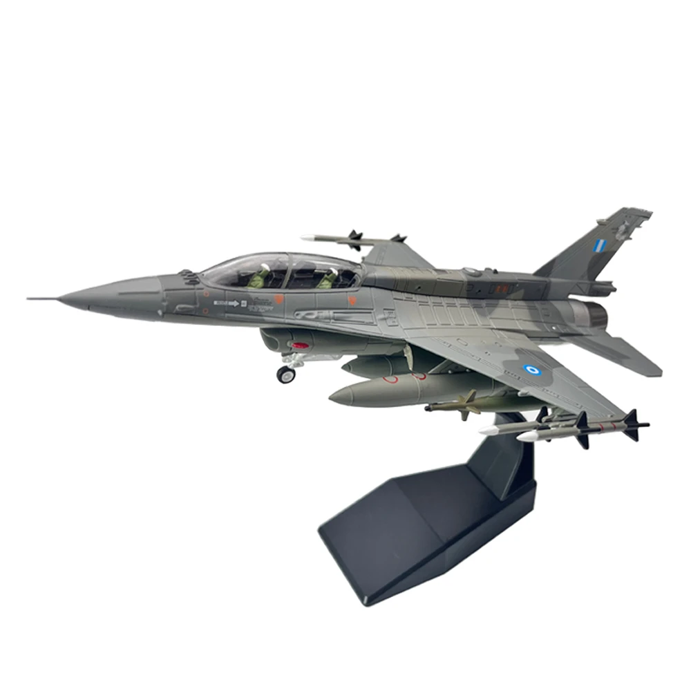 1/72 Scale Hellenic F-16D Mira Ghost BLOCK 50/52 Fighter Fighting Falcon Diecast Metal Plane  Aircraft Model Children Gift Toy