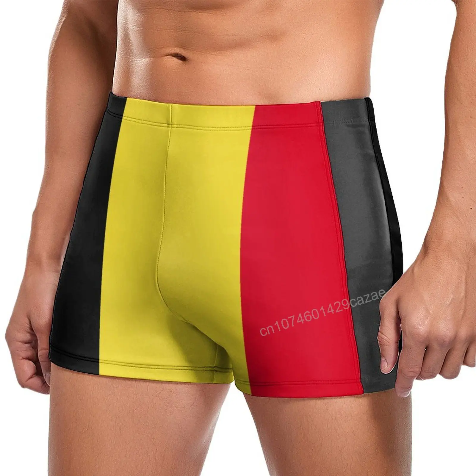 Swimming Trunks Belgium Flag Quick Dry Shorts For Men Swim Beach Short Summer Gift