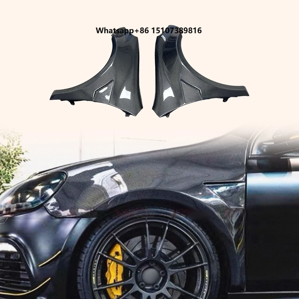 For Golf 6 MK6 08-12 Carbon V2 Style Front Bumper Side Vented Fender Pair