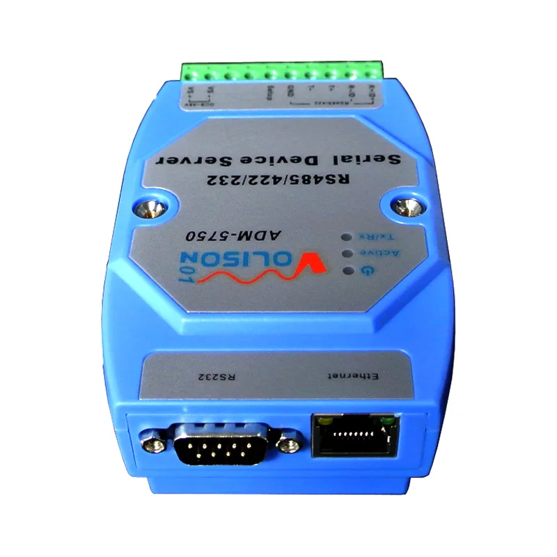 

ADM-5750 Din Rail Industrial Serial Port Server RS232/485/422 to Ethernet Transparent Transmission