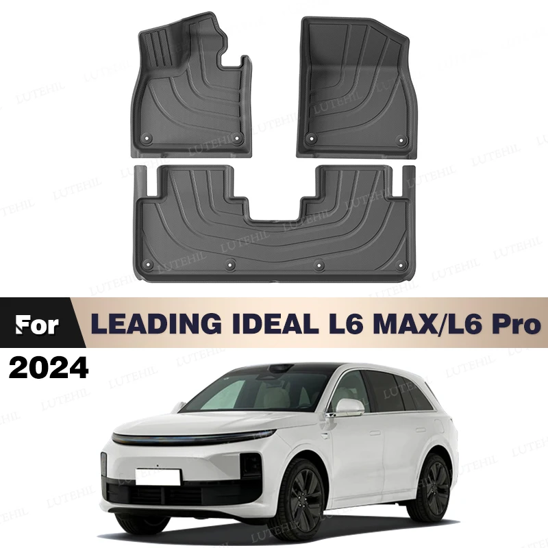 

For LEADING IDEAL Lixiang Auto L6 MAX/L6 PRO 2024 All-Weather TPE Floor Mat Custom Carpet Cover Automotive Interior Accessori