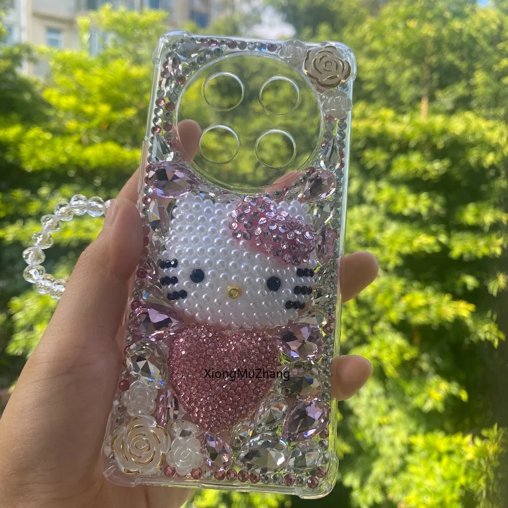 Für Honor Magic 7 Lite 7 Pro 6 Pro 5 Pro 4 Pro 3 Sanrio Diamant Strass Hallo Kitty Telefon Fall für Honor 8 Lite 6 5 Lite 4Lite – Detail 7