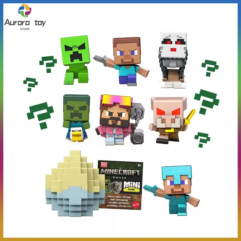 

Mattel Minecraft Toy Mini Role Steve Movable Doll Gaming Figures Statue Model Room Decoration Custom Birthday Toy Boy Kids Gift