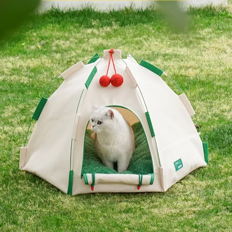 Outdoor Avoid Light Pet Tent Thickened Canvas Kennel For Cat Mesh Breathable Cats House Versatile Scene Dog Travel Supplies