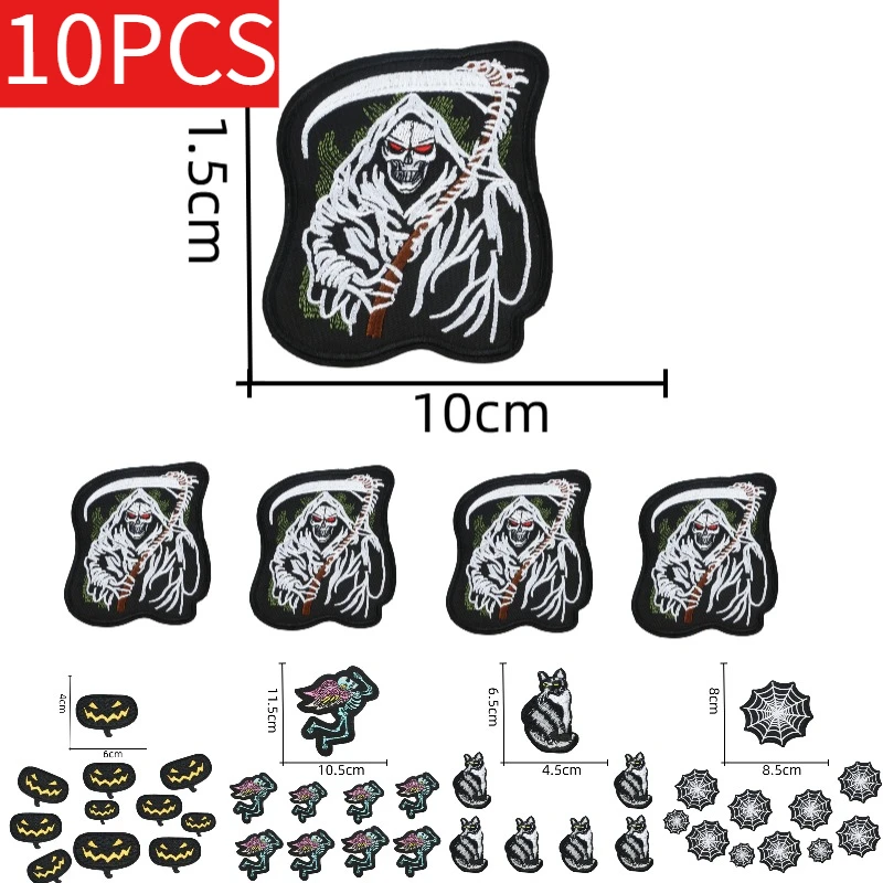فاسق التطريز التصحيح على الملابس الحديد على الكثير من الرقع للملابس 10 قطعة الكي بالجملة للملابس الحيوان ملصق #6