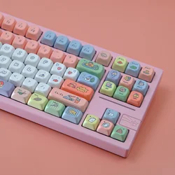 146 Keys/Set Cute Smiley Face Keycaps XDA Profile PBT Anime Game Keycaps for DIY MX Switches Minimalism Mechanical Keyboard Caps