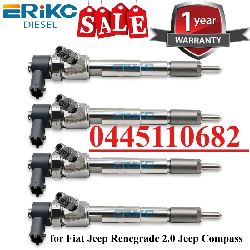 0445110682 Diesel 55263233 New Common Rail Injector Assembly 0 445 110 382 for Fiat Jeep Renegrade 2.0 Jeep Compass