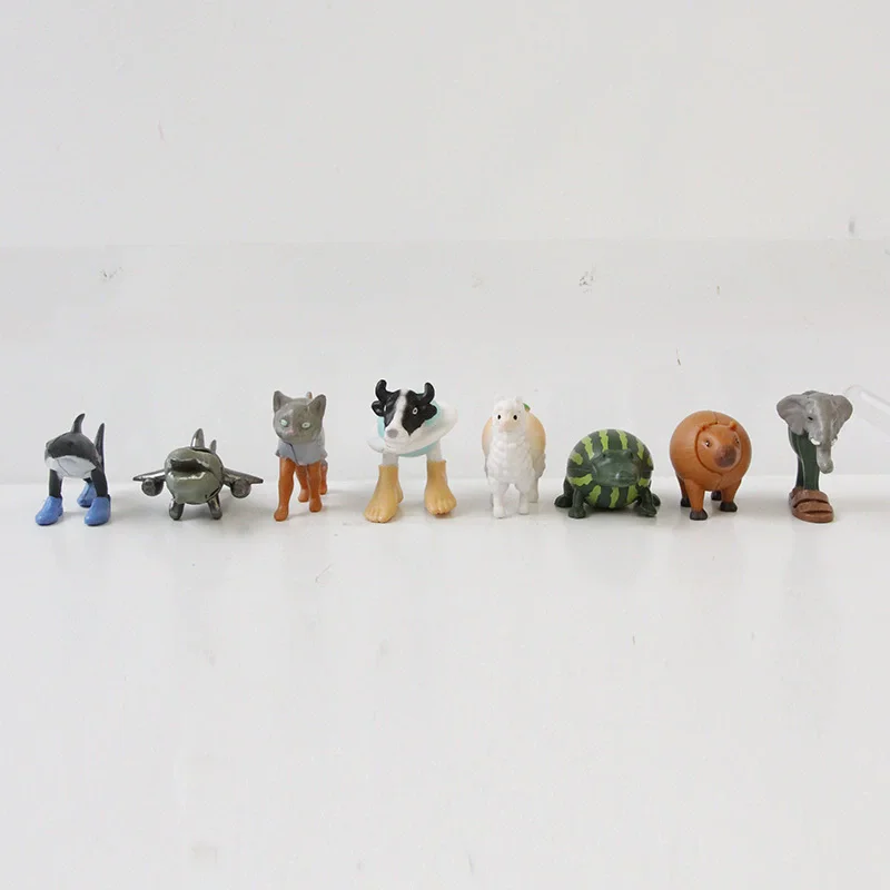 24 Uds. Conjunto de Brainrot italiano Tung Tung Sahur Tralalero Tralala estatuilla Mini adornos figuras de acción de juguete regalos de cumpleaños para niños