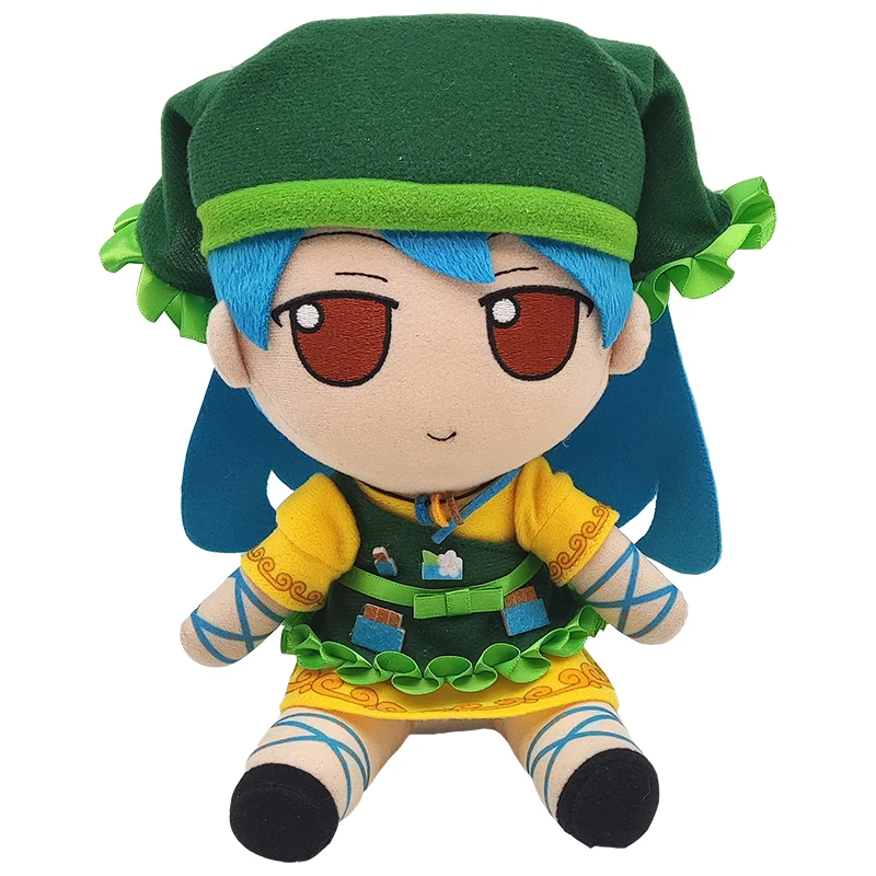 Anime TouHou Project Fumo Haniyasushin Keiki Cosplay Cute 20cm Figure Doll Plush Stuffed Sitting Dolls Girl Toy Kawaii Plushie