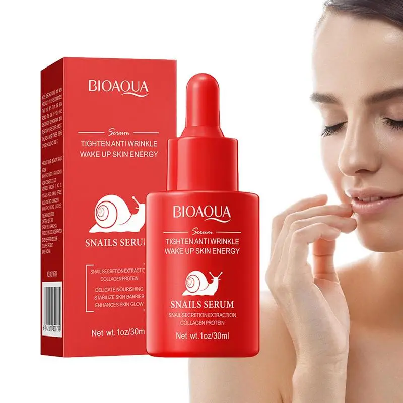 

Snail Moisturizer For Face Anti Age Firming Skin Repair Essence Moisturizer 30ml Hydrating Firming Brightening Facial Essence