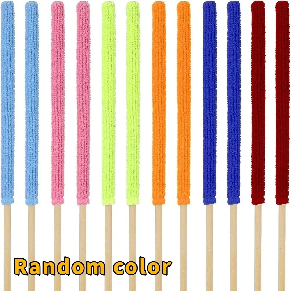 

12pcs/set Detachable Gap Brush Narrow Long Handle Microfiber Cleaning Brush Random Color Blind Cleaning Brush