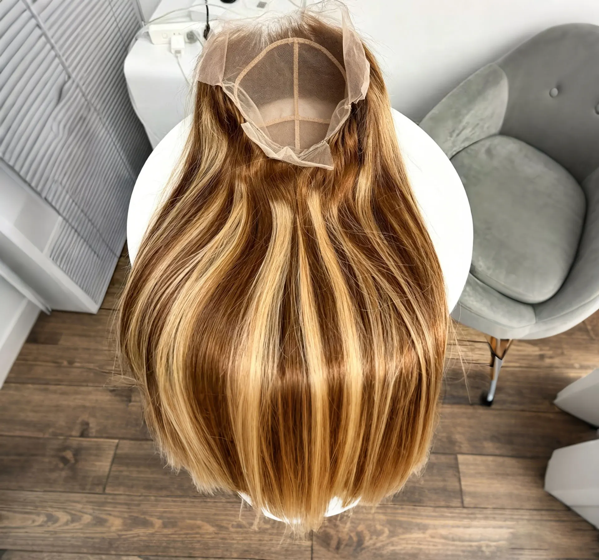 12A Ombre Highlight 13x6 HD Straight Lace Front Wigs 4/27 Colored  Honey Blonde HD Lace Frontal Wigs Pre Plucked with Baby Hair