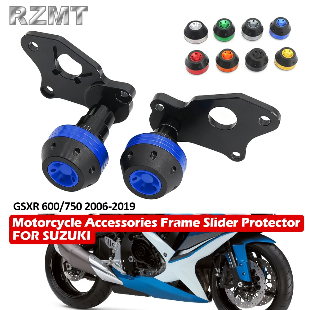 

For Suzuki GSXR 600 750 2006-2019 Motorcycle Rear Front Axle Fork Crash Slider Moto Accessories Frame Slider Protector