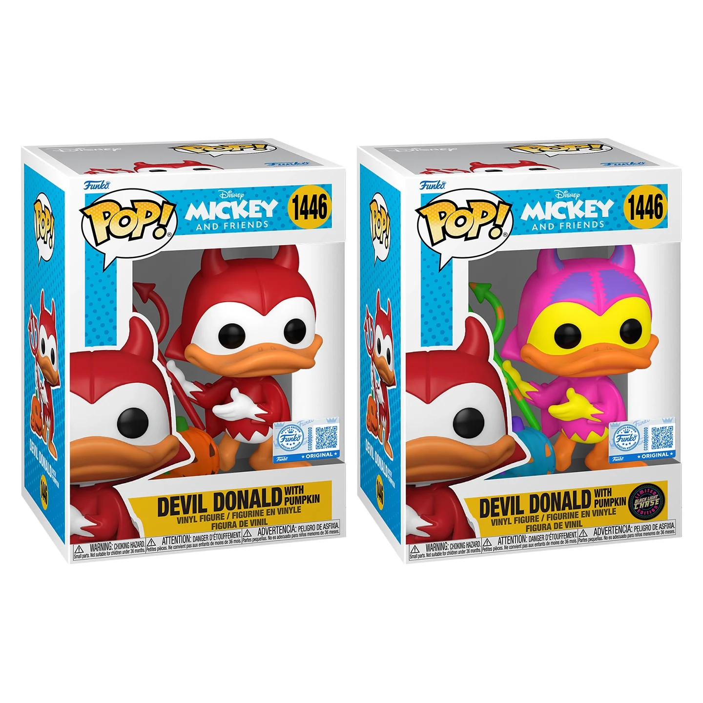 Disney Funko Pop Animation & Cartoons Devil Donald with Pumpkin Peripheral Figurines Toys for Boys Gift Collectible Ornaments - Image 5