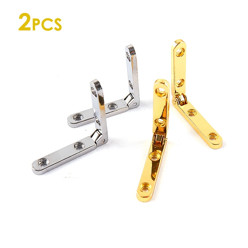 2Pcs 90 Degree Hinges For Wooden Box Jewellery Case Cabinet Furniture Hardware For Jewellery Wine Box