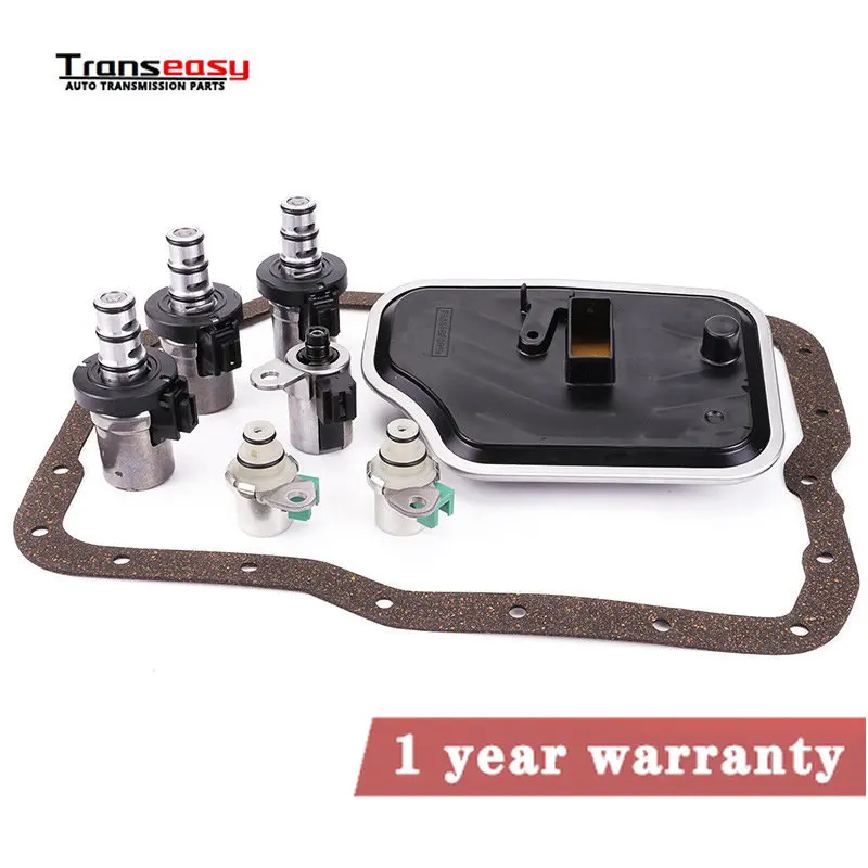 Transmission Solenoid Solenoids Kit With Filter KIT 4F27E FN4A-EL Fits For 99-UP Ford Mazda