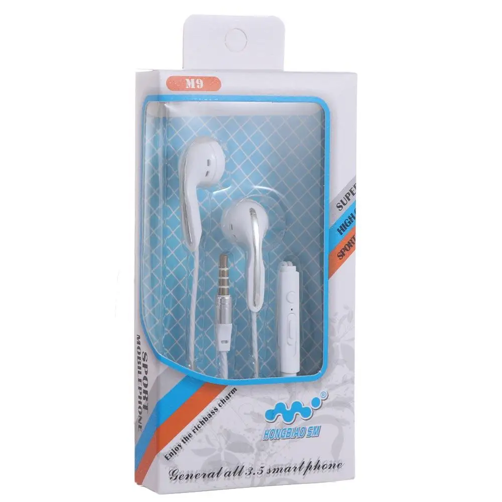 Desktop Computers Phone Headset For Smartphone 3.5mm Noise Cancel Sport Headset In Ear Earphones Wired Earphones Flat Earbuds