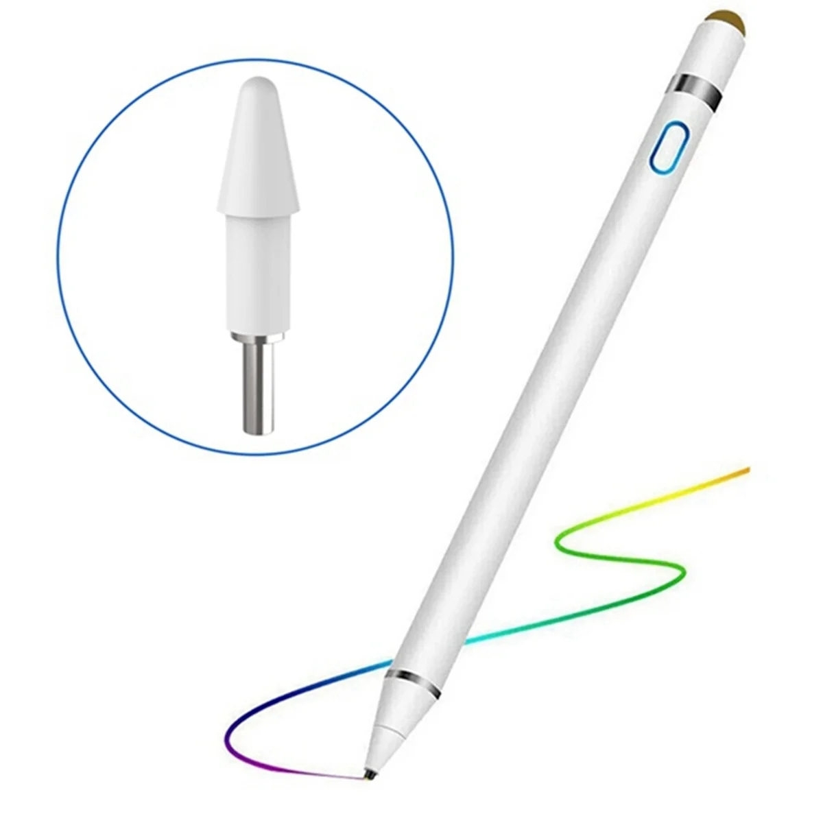 SMIEA 4 Pcs for Xiaomi Inspiration Stylus Pen Tip Needle Tube 2Nd Metal Stylus Xiaomi Tablet Replacement Pen Tip Cover