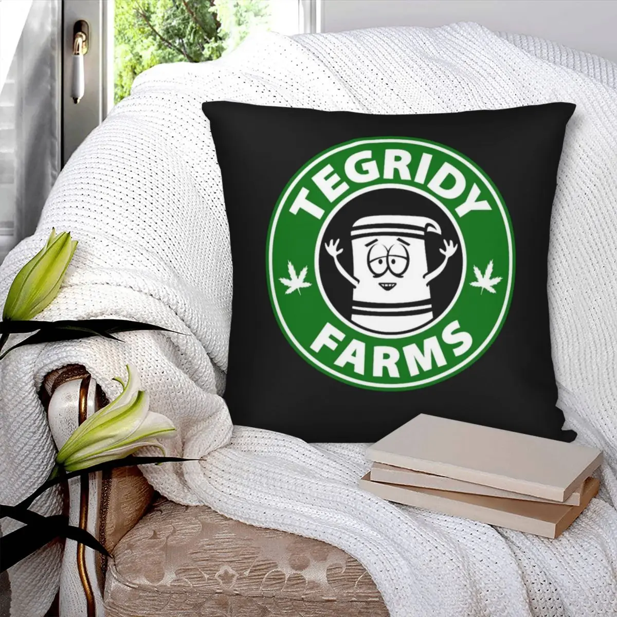 Tegridy Farms Essential T Shirt Square Pillowcase Polyester Pillow Cover Velvet Cushion Zip Decorative Comfort Throw Pillow