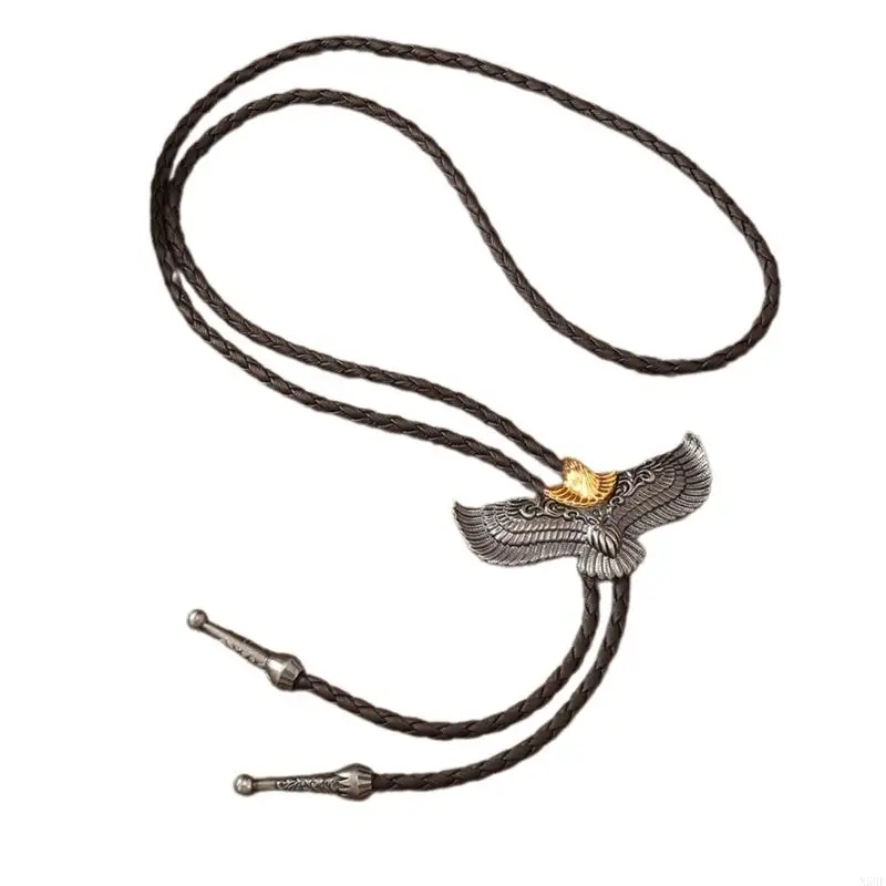 N58F Vintage Bolo Tie for Halloween Carnivals Party Man Teens Costume Decor