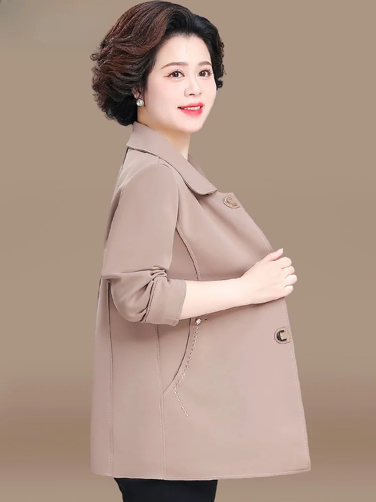 

Женское демисезонное пальто средней длины в корейском стиле, свободного кроя, с воротником, на одной пуговице