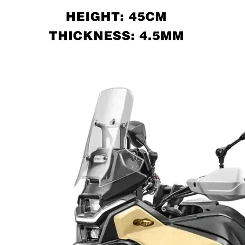 Voor CFMOTO 450MT 450 mt Voorruit Motorfiets Verhooging En Verbreding Voorruit 2024 450 MT Modificatie Accessoires
