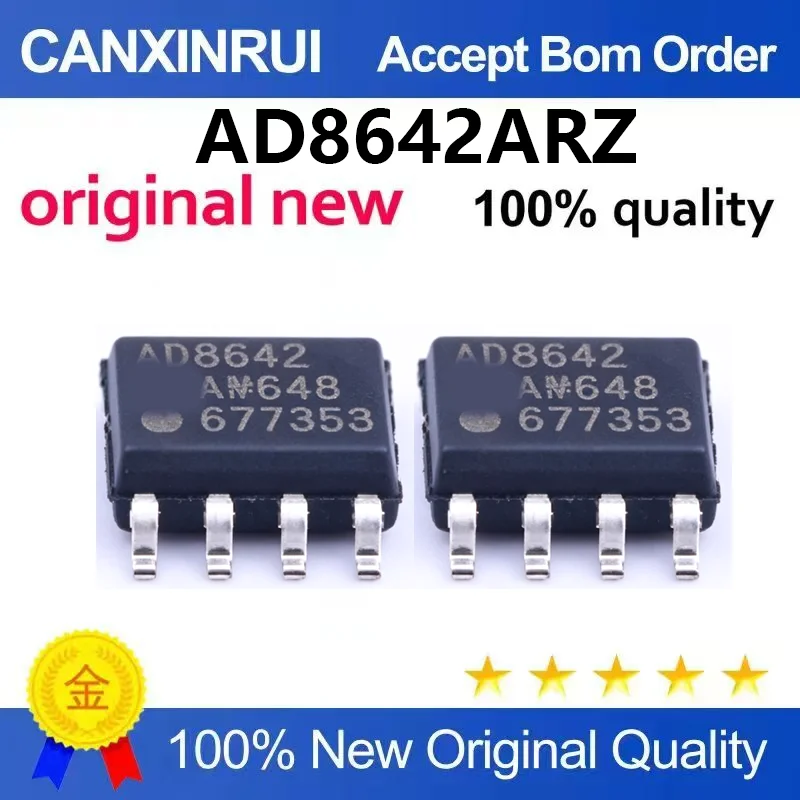 (5pcs-100pcs)Brand new original AD8642ARZ-REEL7 package SOIC-8 rail to rail output precision dual amplifier IC