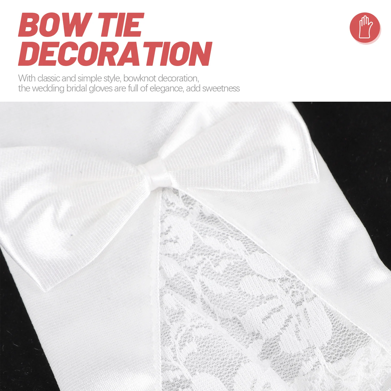 1 Pasang Sarung Tangan Pengantin Aksesori Gaun Pengantin Elegan Renda Panjang untuk Sarung Tangan Pengantin Pesta Prom dan Ulang Tahun
