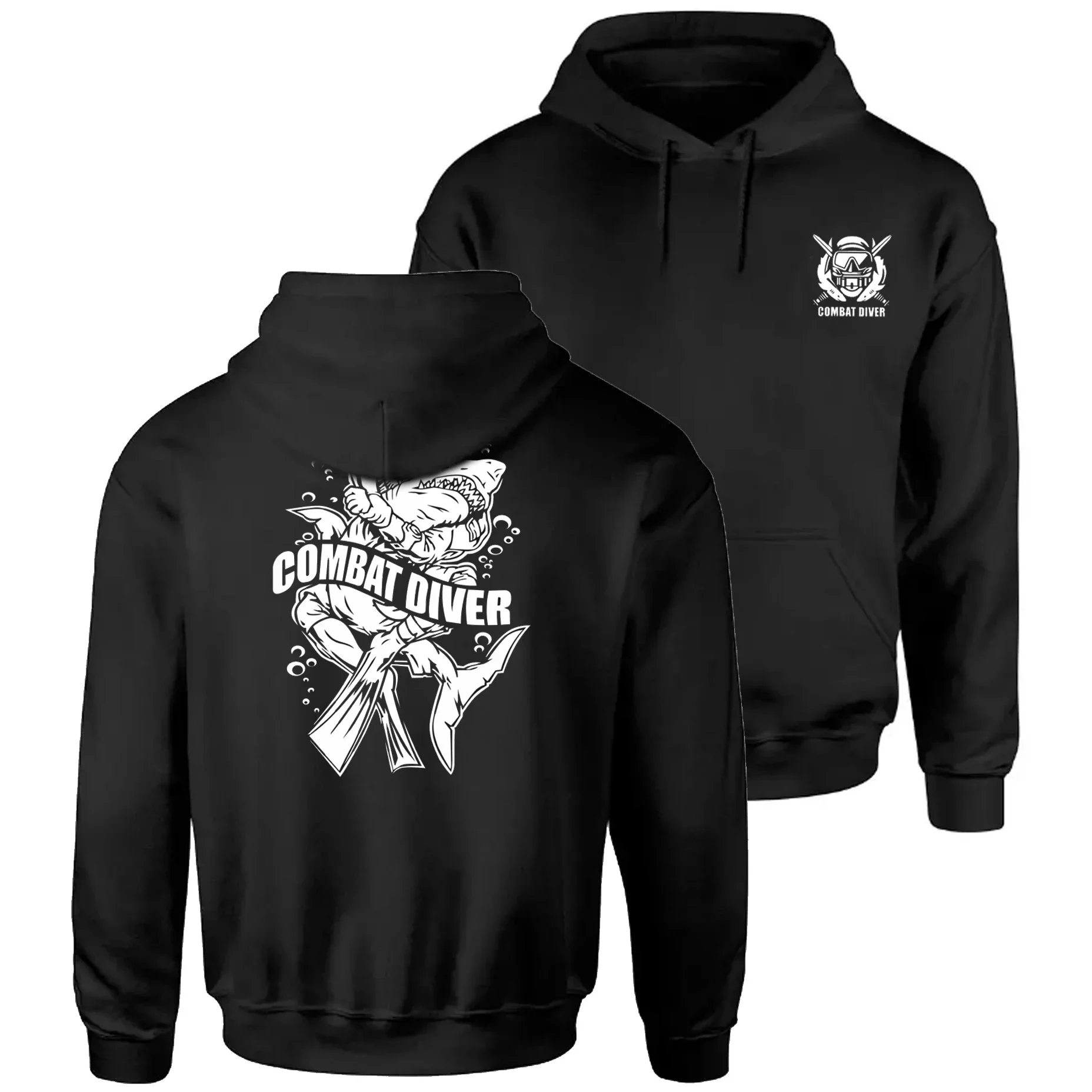 

US Army Special Forces Combat Diver Pullover Hoodie New 100% Cotton Comfortable Casual Mens Sweatshirt Military Style Streetwear