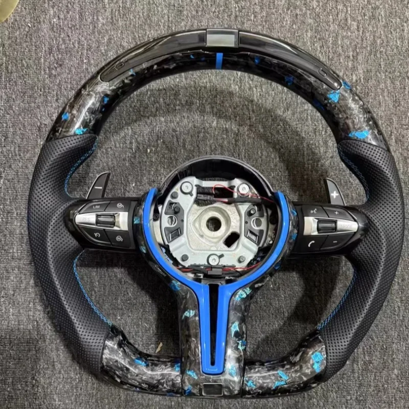 

Автомобильный руль для F10 F30 E46 E60 F15 F90 F80 G20 G30 M3 M4 M5 Custom Carbon LED руль