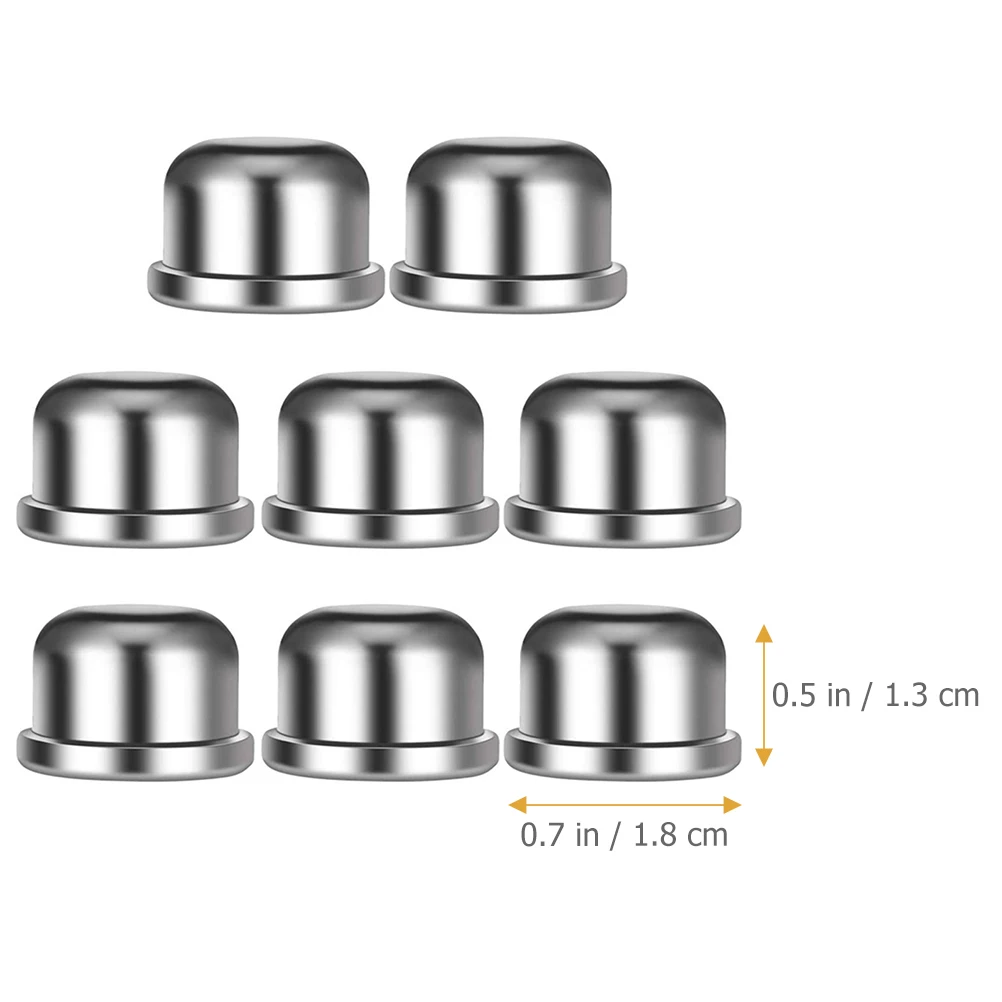 

8 Pcs Finials Caps Finials Caps For Lamp Shade Holder Tapped Decorative Hat Solid Accessories Light Screw Bedroom Corridor Study