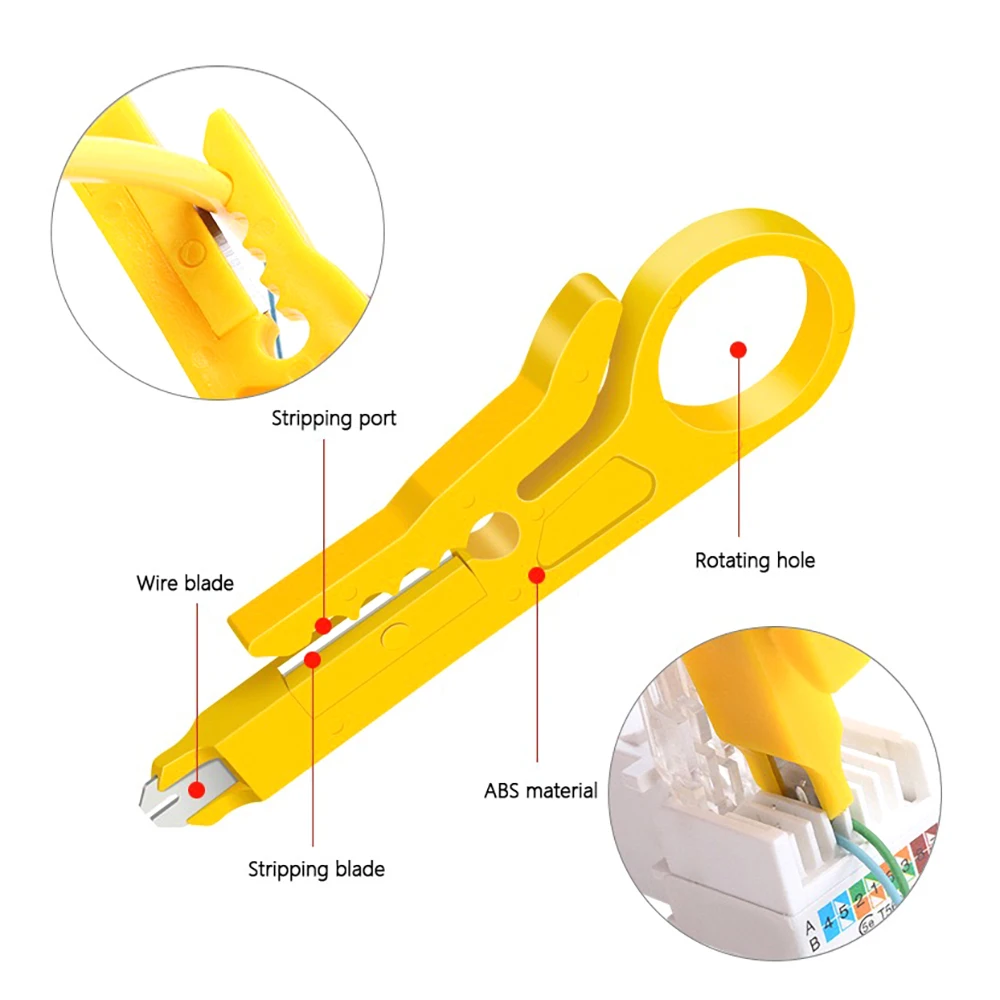 FCST RJ45 Crimping Tool RJ45 Passthrough Crimper Pliers Cat5 Cat5e Cat6 Cutter Stripper for RJ45 RJ11 Crimping hand tools