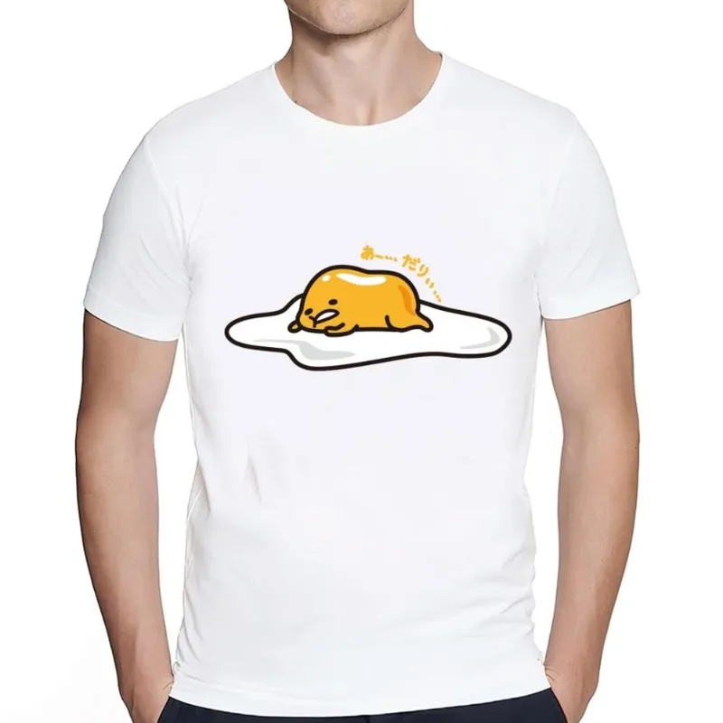 

MINISO Cute G-Gudetama Cute T Shirt Women Couple Combination Clothes Short Sleeve Collar Fashion Man Cotton