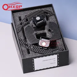 For Audi R8 A6 C8 A7 S6 S7 RS6 RS7 B9 Steering wheel magnetic shift paddles Matte carbon fiber