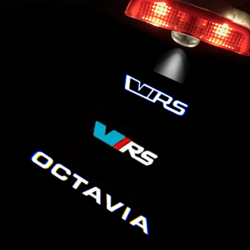 

2PCS Car Door LED Welcome Light For VRS Logo Octavia A5 2006 2007 2008-2013 Ghost Shadow Projector Lamp