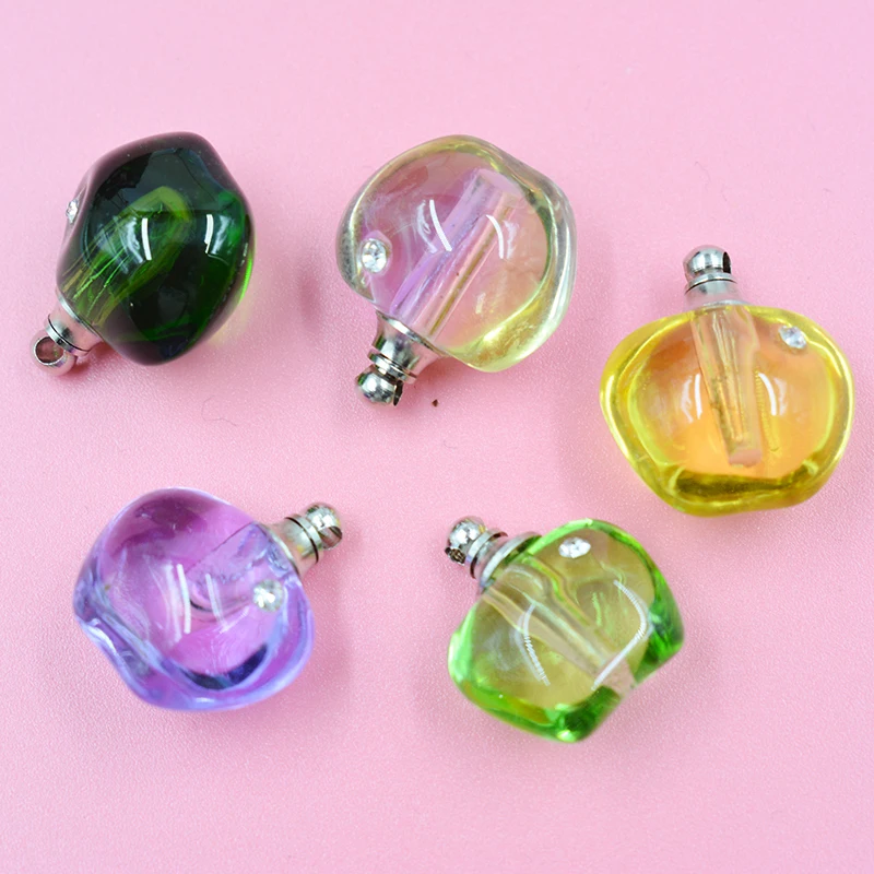 

100pcs/lot Fruit shape. Perfume bottles, pendants. Mixed color sending