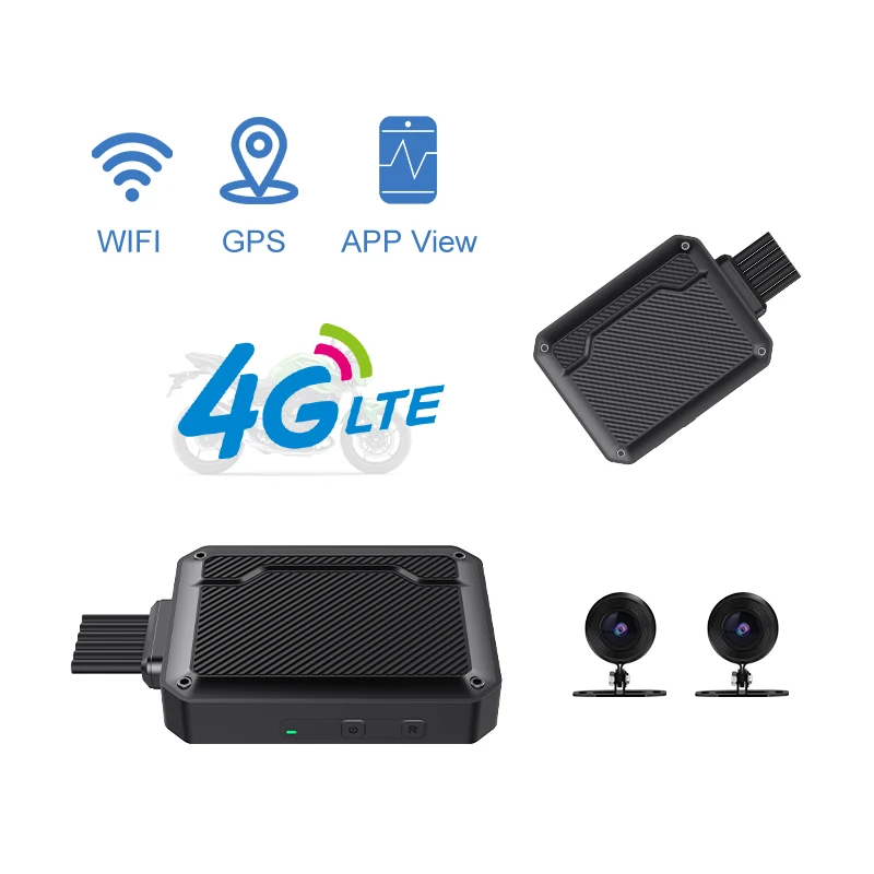 

Motorcycle Camera Waterproof 4G Remote Control 1080P Dash Cam Motorcycle Driving Recorder Fellt Management