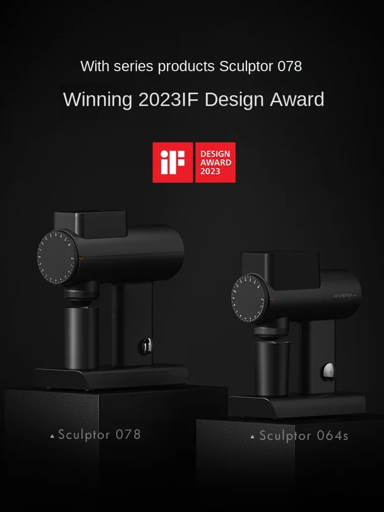 

Электрическая кофемолка Timemore Sculptor 064S с плоскими жерновами 64 мм, регулируемой скоростью, совместимая с итальянскими и ручными методами приготовления кофе